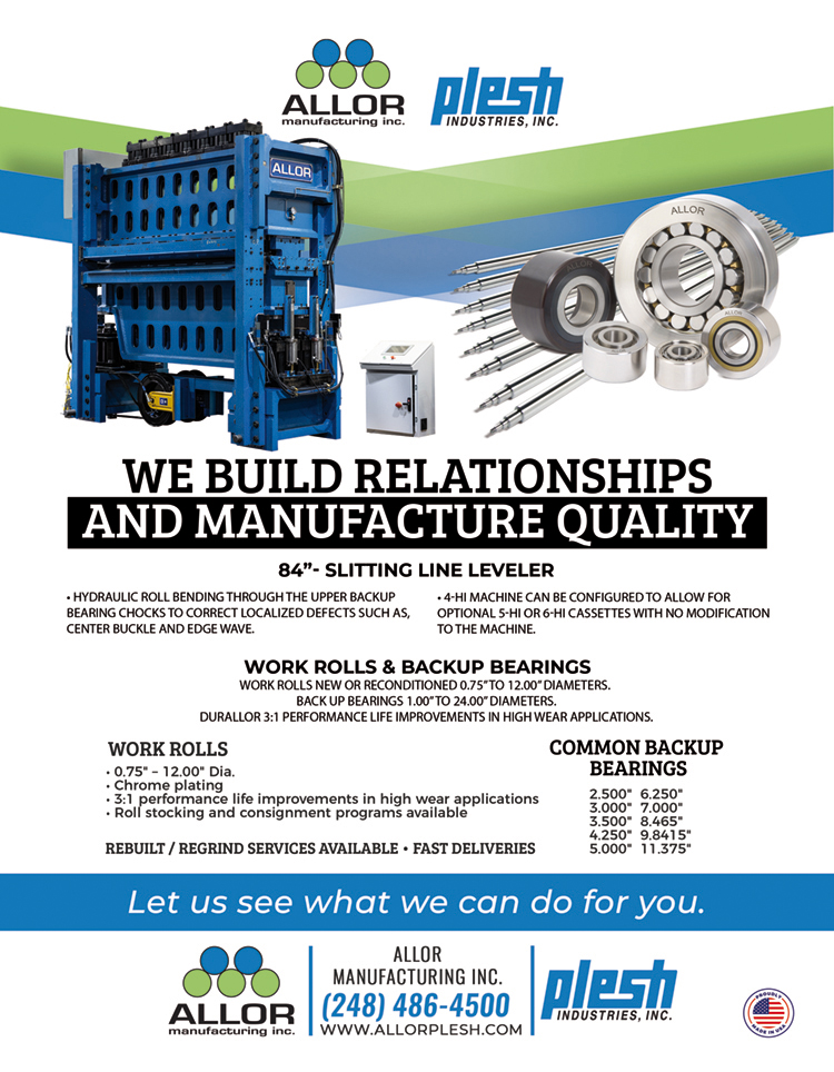 Allor Manufacturing ad highlighting levelers